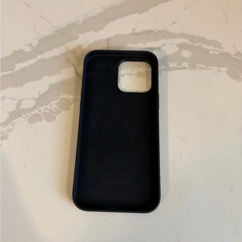 Black Apple iPhone 16 Pro Max Silicone Phone Case